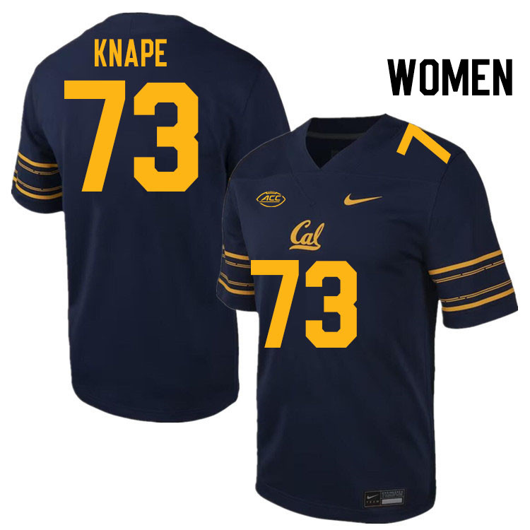 Women #73 Tyler Knape California Golden Bears ACC Conference College Football Jerseys Stitched Sale-